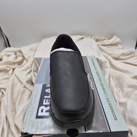NEW Skechers Work Nampa black loafer Groton SR Men\'s size 9.5 main image 8